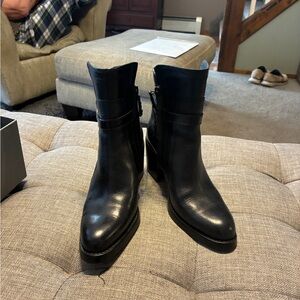 Sam Edelman Black Leather Ankle Boots
